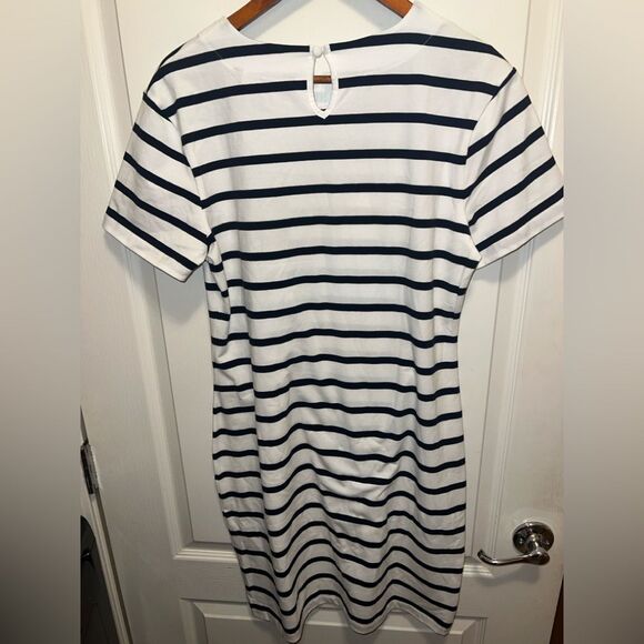 French Connection Black and White Striped Dress - Picture 2 of 6